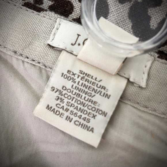 J. Crew No. 2 Linen Pencil Skirt in Leopard Print - Picture 8 of 8